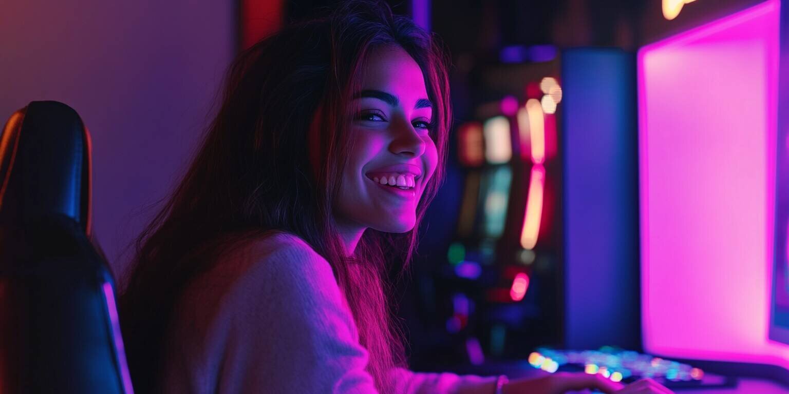 Woman Enjoying Games at 789 com